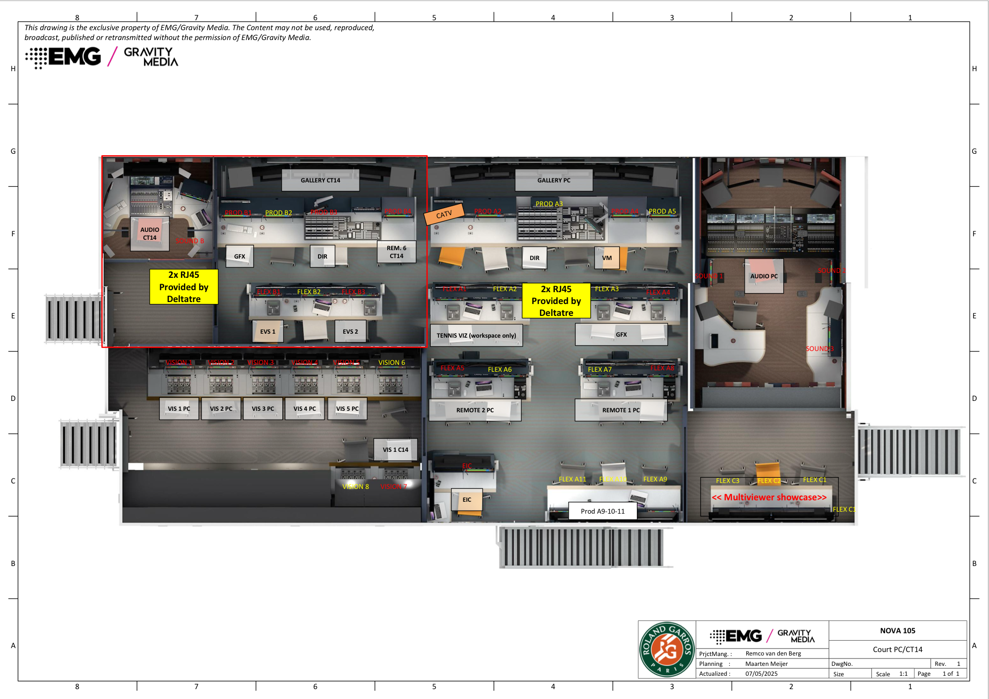 NOVA 105 layout